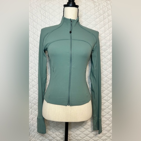 lululemon athletica Jackets & Blazers - Lululemon Ribbed Nulu Cropped Define Jacket, Tidewater Teal, Size 6
